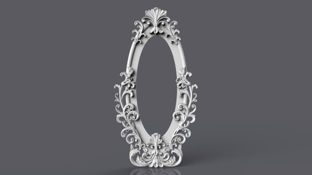 mirror frame 3D Model .c4d .max .obj .3ds .fbx .stl .blend 