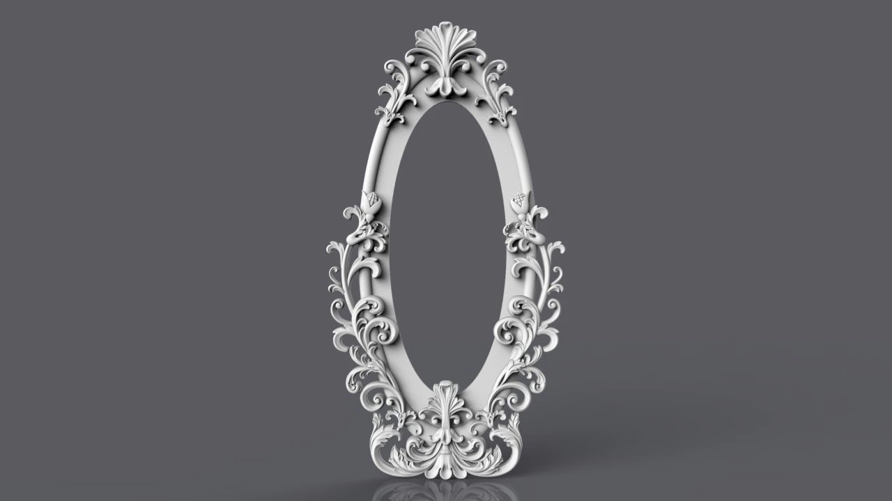 mirror frame 3D Model .c4d .max .obj .3ds .fbx .stl .blend