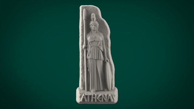 greek souvenir fridge magnet athena 3D Print Model .c4d .max .obj .3ds .fbx .stl .blend 