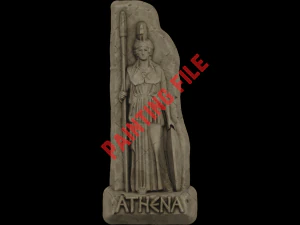 greek souvenir fridge magnet athena 3D Print Model