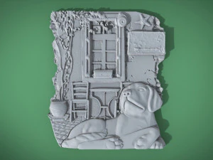 dog souvenir fridge magnet 3D Print Model