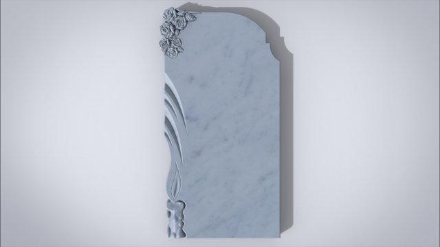 memorial tombstone 3D 模型 .c4d .max .obj .3ds .fbx .stl .blend 