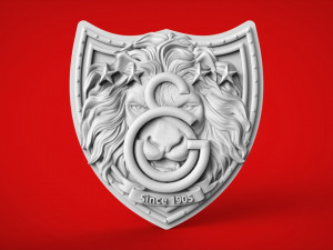 galatasaray logo 3D-Druckmodell