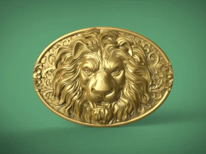 gesper sabuk singa Model Cetak 3D