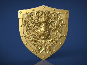 lion belt buckle 3D Print Model