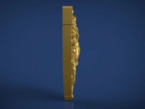lion belt buckle 3D Print Model