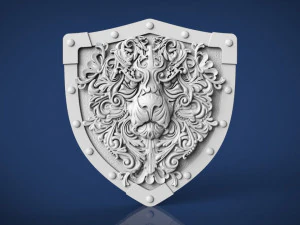 lion belt buckle 3D Print Model