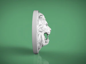 lion belt buckle 3D Print Model