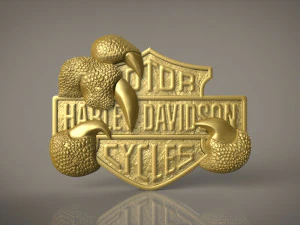 logo harley davidson Model Cetak 3D
