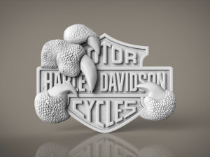 harley davidson logo 3D 프린트 모델