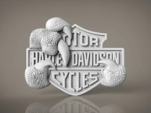 harley davidson logo 3D Print Model