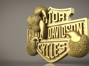 harley davidson logo 3D 프린트 모델