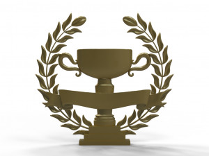wreath and trophy cup Modelo de Impressão 3D