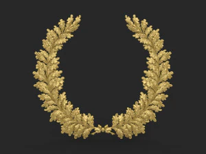 樫の葉の花輪 3Dモデル