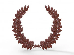 wreath of oak leaves 3D Model
