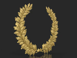 wreath of oak leaves 3D Model