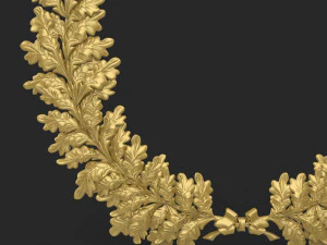 wreath of oak leaves 3D Model
