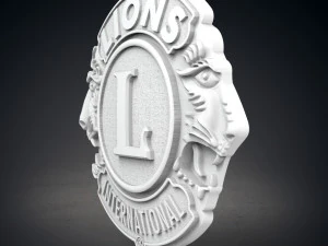 lions club logo 3D Print Model