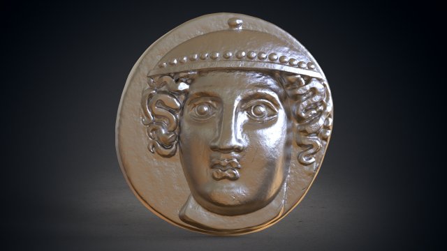 ainos coin Model do druku 3D .c4d .max .obj .3ds .fbx .stl .blend 