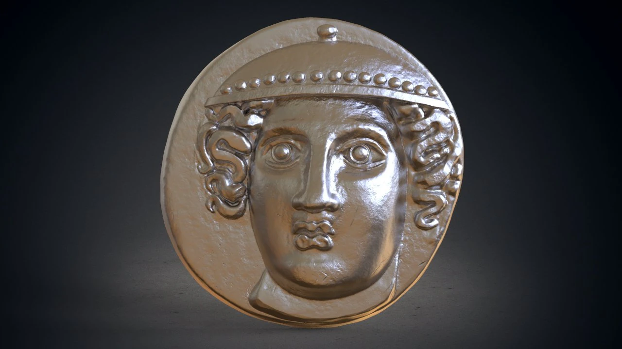 ainos coin 3D Print Model .c4d .max .obj .3ds .fbx .stl .blend 