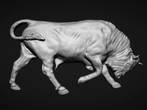 雄牛の像 3Dプリントモデル
