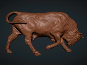 Bull statue 3D Print Model