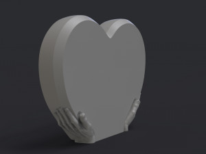 heart shaped headstone Model Cetak 3D