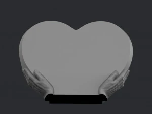 heart shaped headstone 3D Print Model