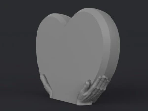 heart shaped headstone 3D Print Model