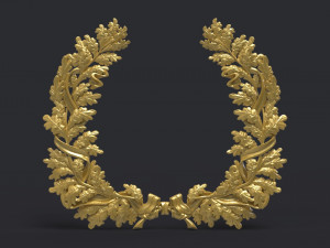 wreath of oak leaves 3D Print Model