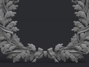 wreath of oak leaves Modèles 3D en vedette