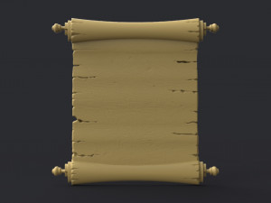 scroll 3D 프린트 모델