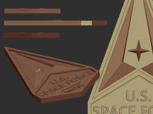space force insignia Model do druku 3D