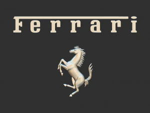 ferrari logo 3D Print Model