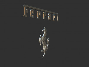 ferrari logo Modèles 3D en vedette