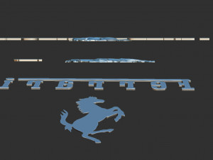 ferrari logo Modèles 3D en vedette