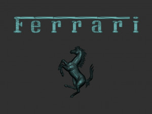 ferrari logo Modèles 3D en vedette