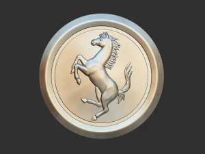 ferrari logo 3D Print Model