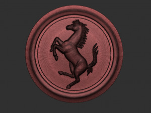 ferrari logo 3D Print Model