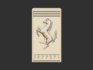 logo ferrari Model Cetak 3D