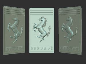 ferrari logo Modelo de Impressão 3D