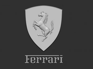 ferrari logo 3D Print Model