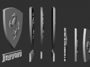 ferrari logo 3D 프린트 모델