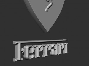 ferrari logo 3D 프린트 모델