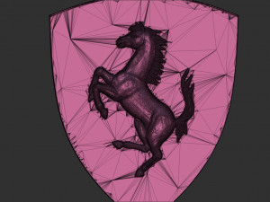 ferrari logo 3D 프린트 모델