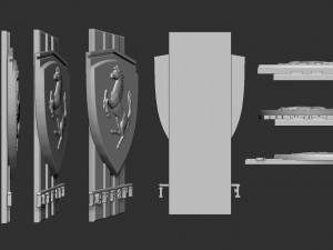 ferrari logo Modèles 3D en vedette