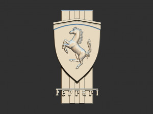 ferrari logo Modèles 3D en vedette