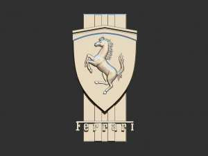 ferrari logo 3D Print Model