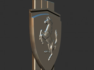 ferrari logo Modèles 3D en vedette