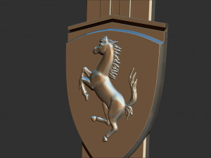ferrari logo Modèles 3D en vedette